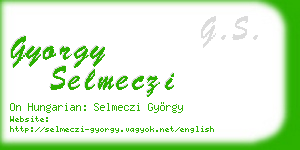 gyorgy selmeczi business card